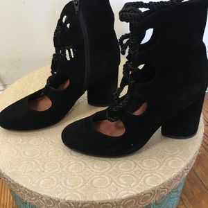 Jeffrey Campbell velvet booties